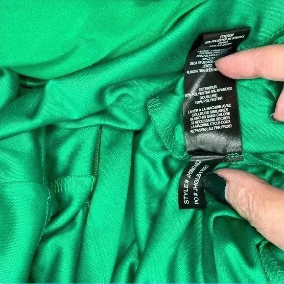 Jessica Howard Faux Wrap Dress Green Women’s Size 12 Flounce Ruffle NWT - Picture 9 of 12